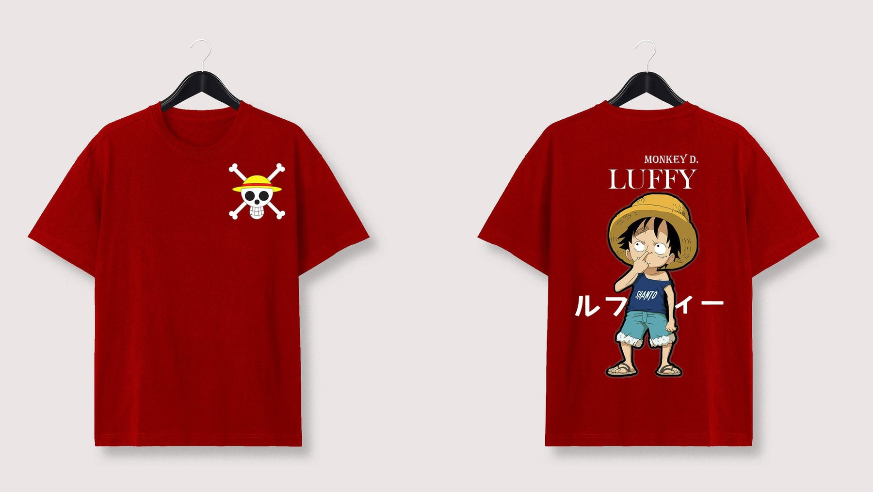 Kid Luffy Short Sleeves Anime Tshirt (One Piece)