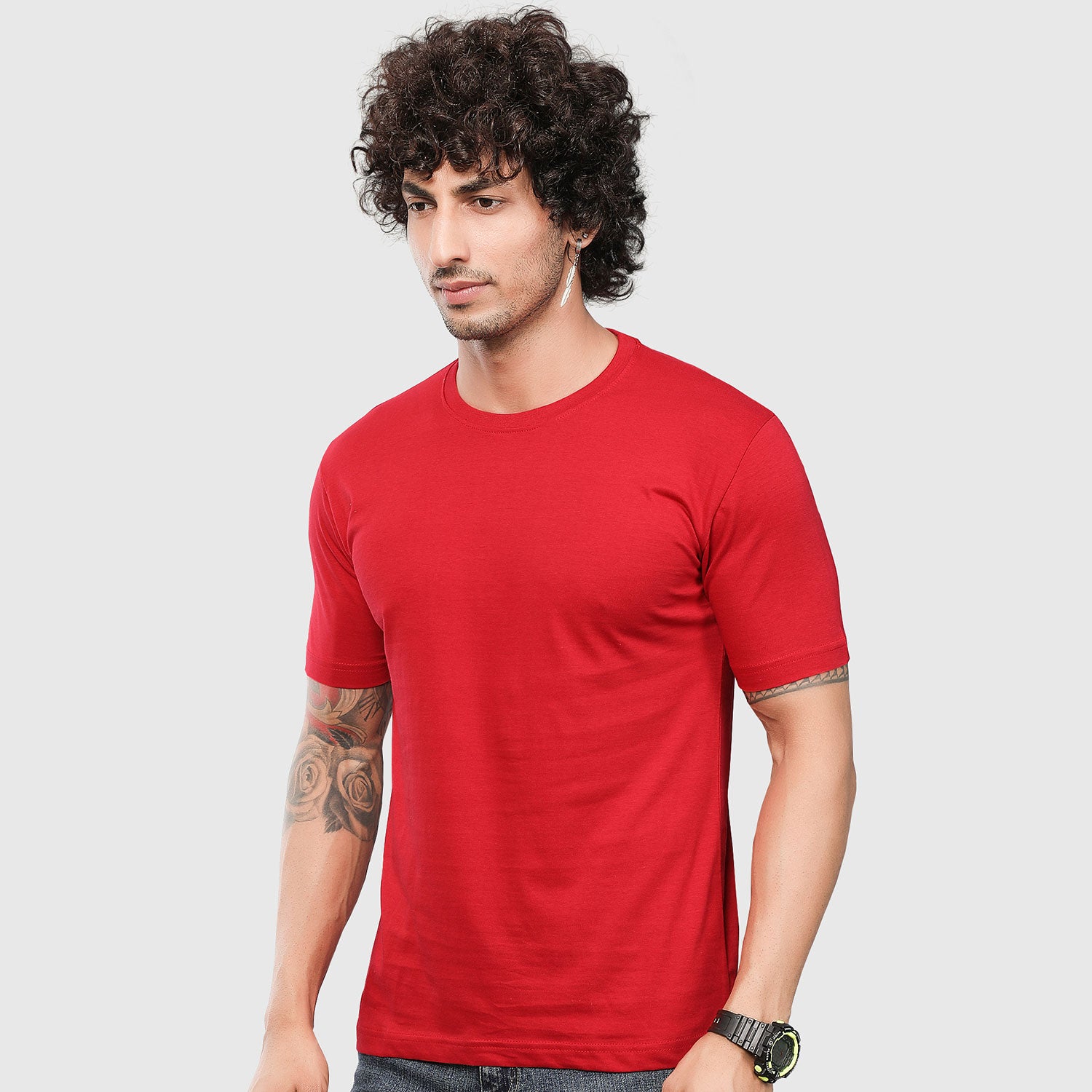 Red Plain T-shirt