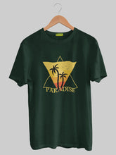 Men's Green Paradise Printed T-shirt