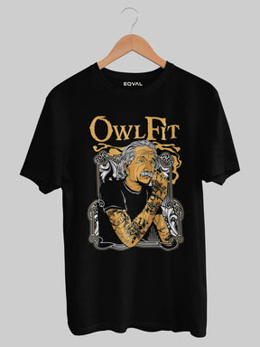 Men's Black Owl Fit T-shirt