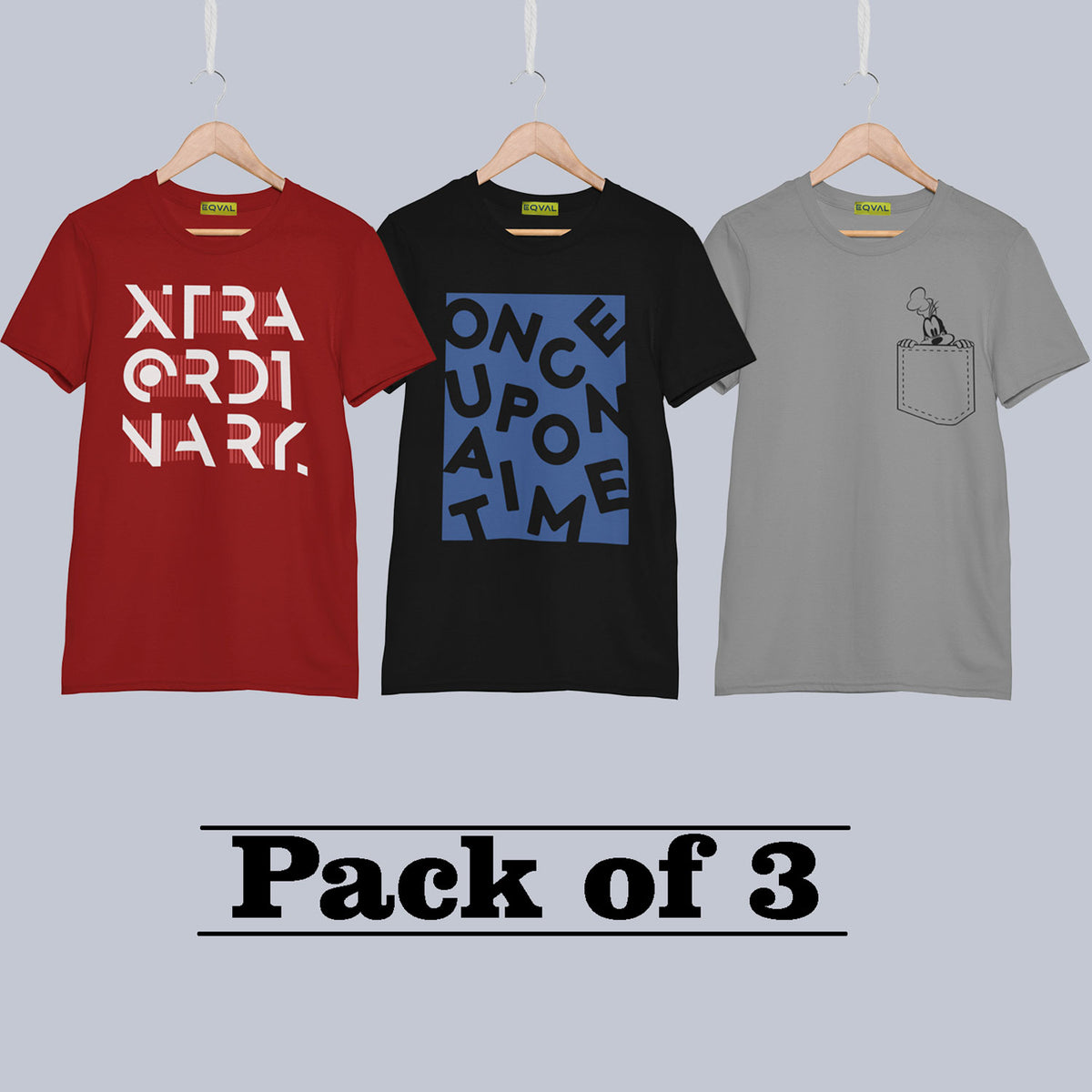 Printed T-shirt Combo Pack Of 3