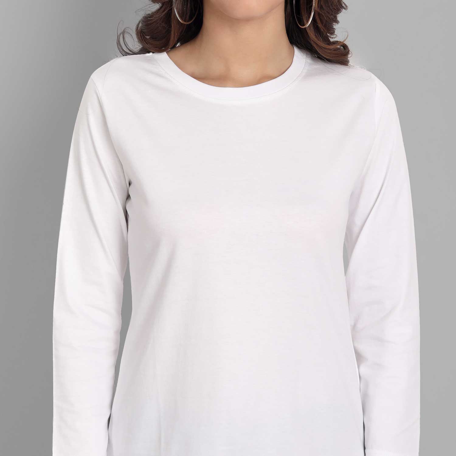 White 3/4th Sleeve T-shirt