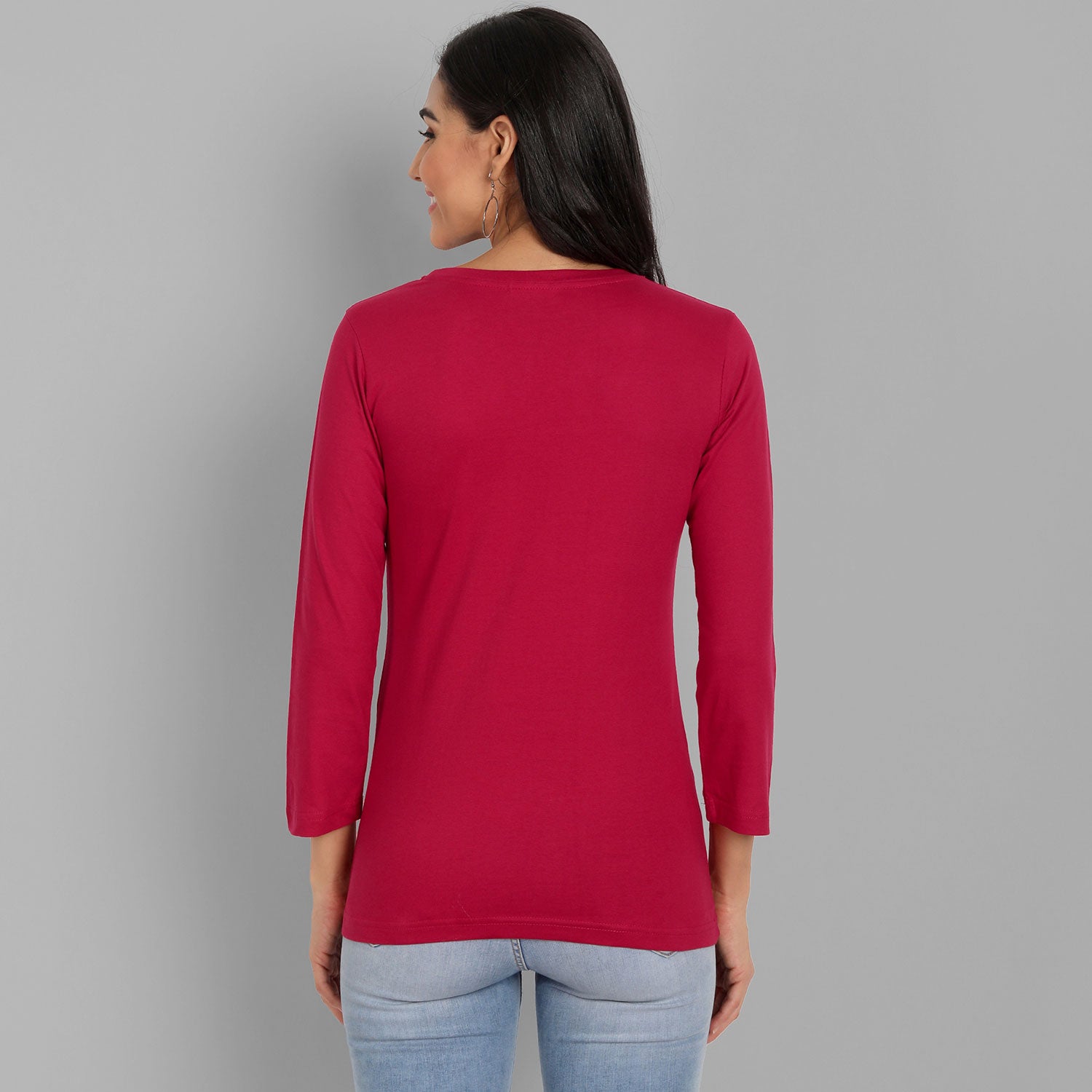Red 3/4th Sleeve T-Shirt