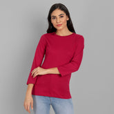 Red 3/4th Sleeve T-Shirt