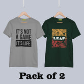 Printed T-shirt Combo Pack Of 2