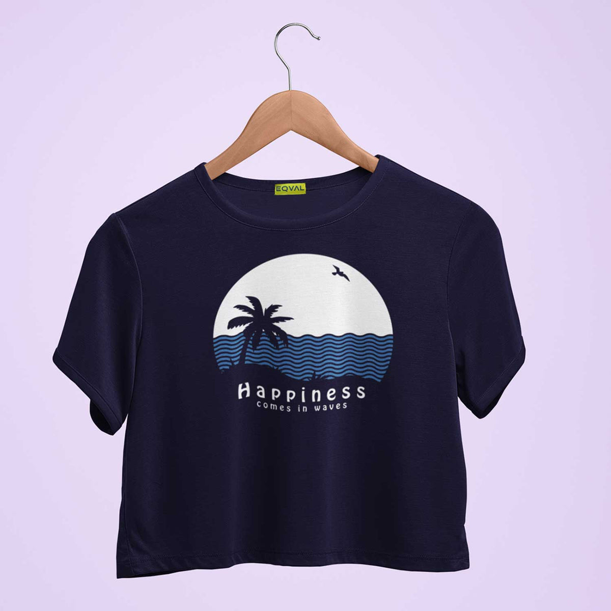 Happiness Printed Crop Top T-shirt
