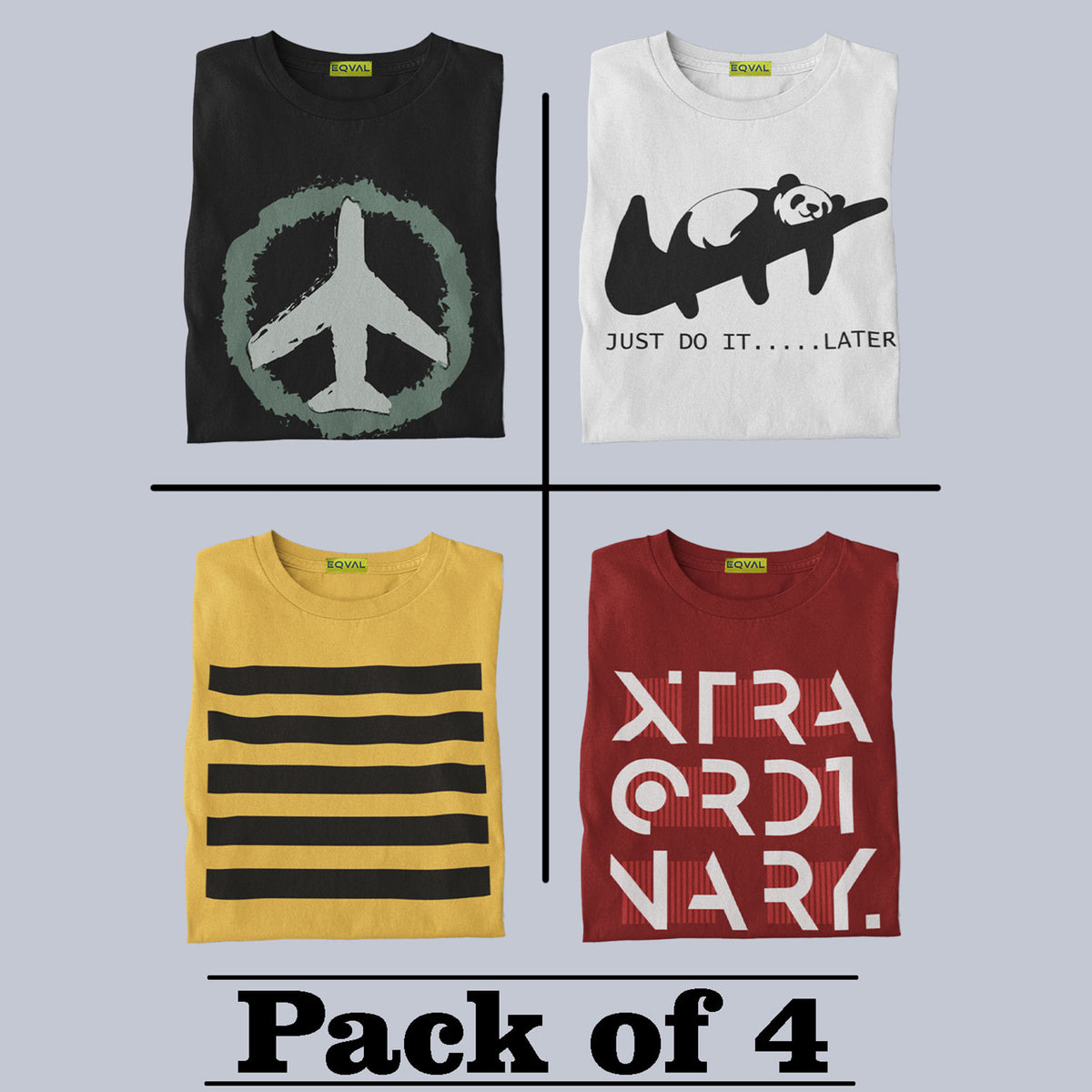 Printed T-shirt Combo Pack Of 4