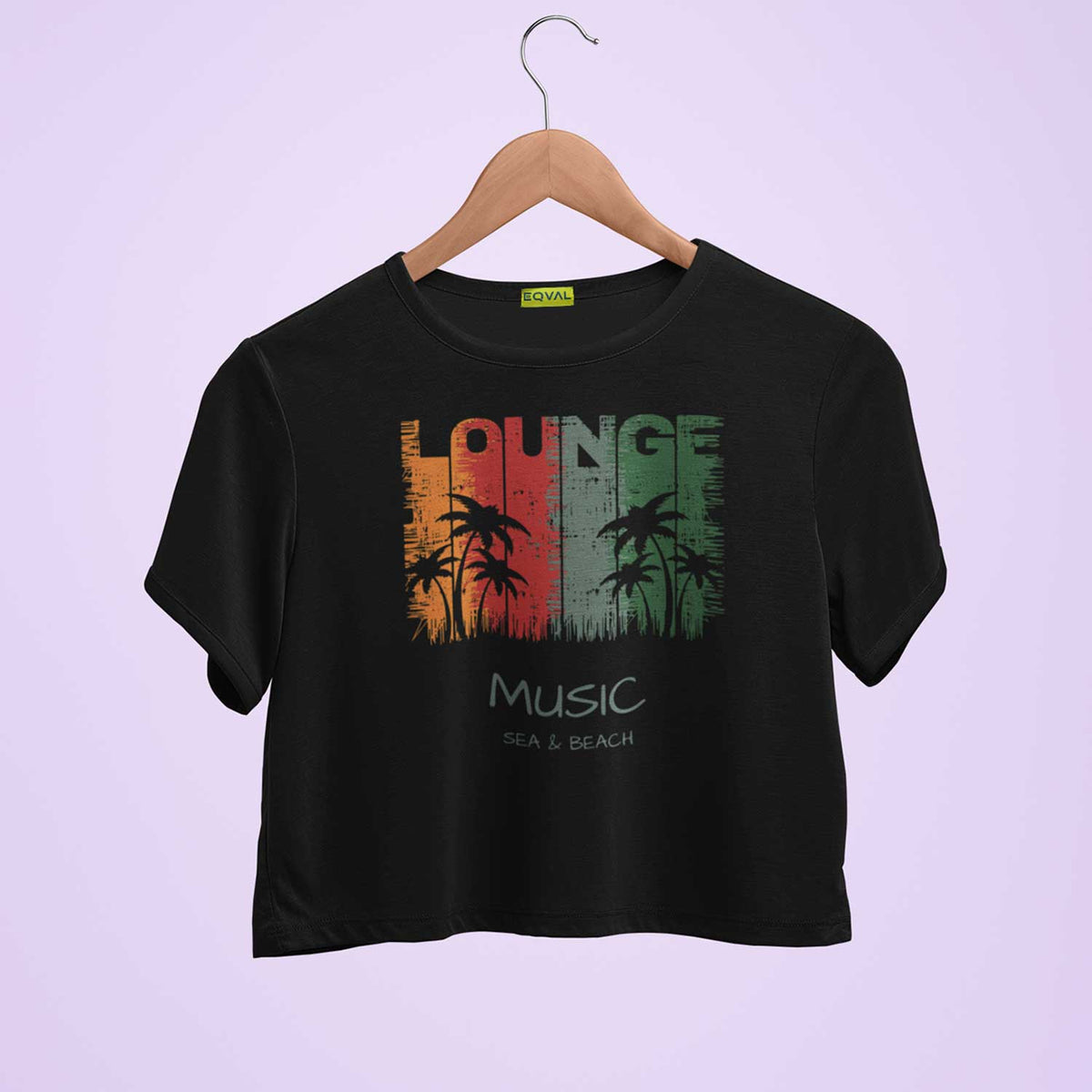 Lounge Printed Crop-Top Tshirt