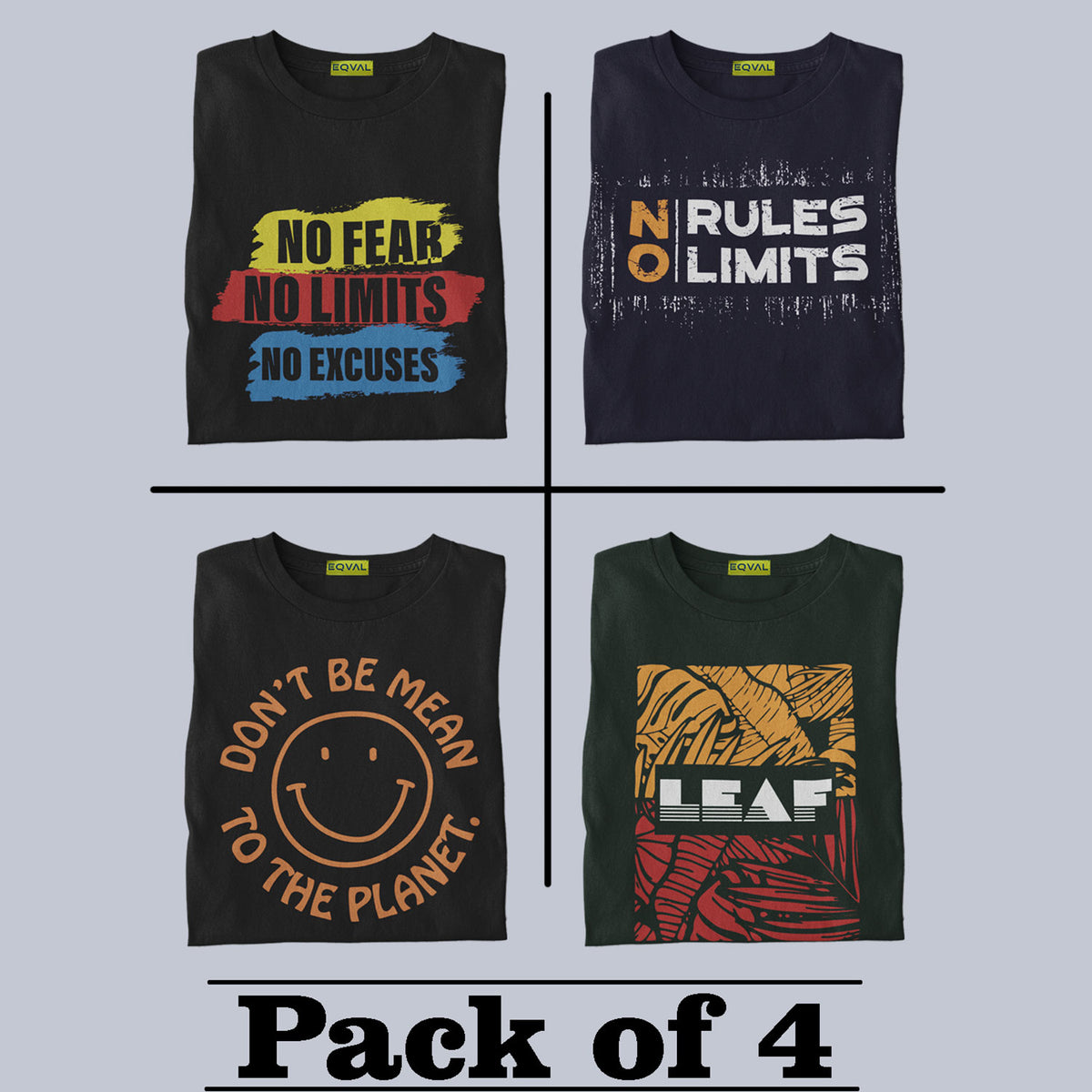 Printed T-shirt Combo Pack Of 4