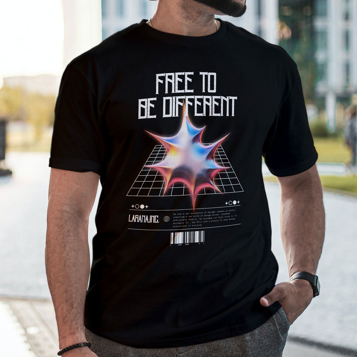 Free To Be Different Printed T-shirt For Men