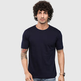 Navy Blue Plain T-Shirt