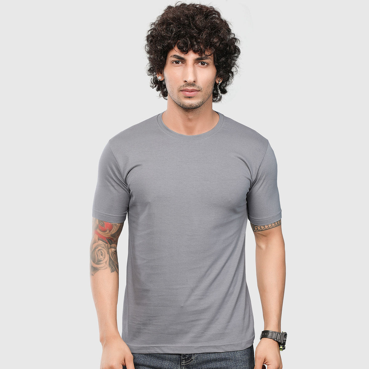 Grey Plain T-shirt