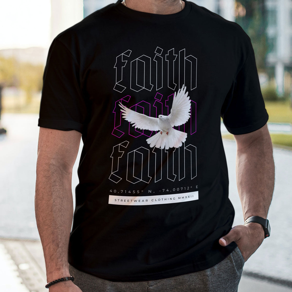 Faith Printed T-shirt For Men
